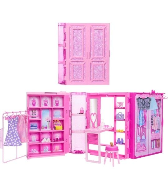 Barbie Dream Closet Toy Playset & Storage with Clothes & Accessories