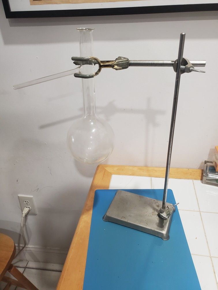 Vintage Distillation Flask And Stand