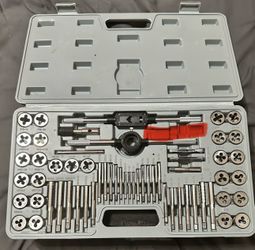 PITTSBURGH SAE and Metric Tap and Die Set, 60 pc