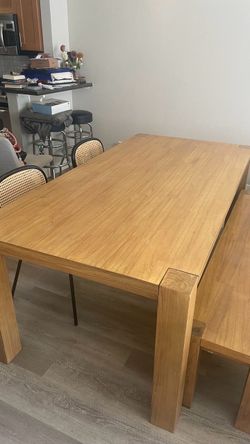 Large Teak Dining Table Set