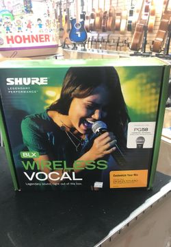 SHURE LEGENDARY PERFORMANCE BLX WIELESS VOCAL MICROPHONE.