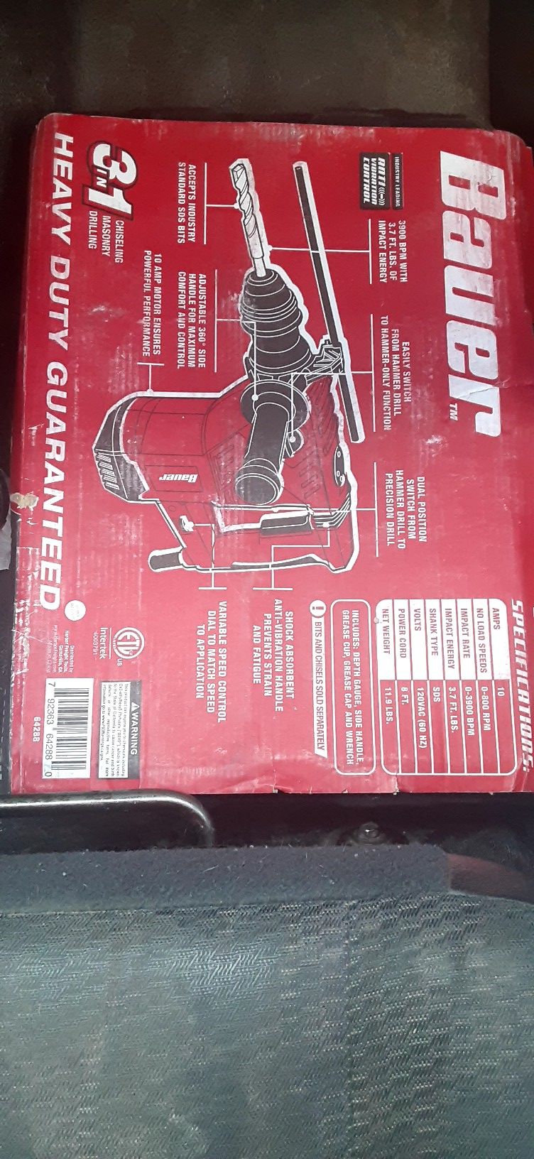 Bauer hammer drill