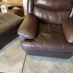 One Couch With A Ottoman