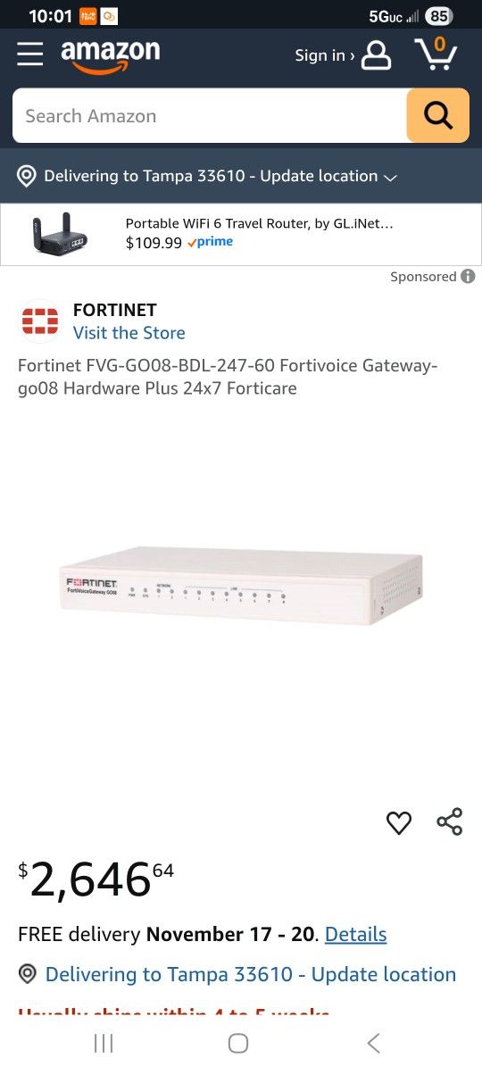 FORTINET GATEWAY BRAND NEW