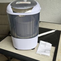 MEDIMALL GX24977-PE, Mini Washer and Spinner Combo, 5.5lbs, Semi-automatic Compact Laundry Apartment Dorm RV Portable Washing Machine, 5.5 LBS Capacit