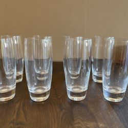 CRATE & BARREL Glass Cups Set of 8