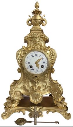 Japy Frères French f19th Century Louis XVI gilt Bronze Mantle Clock