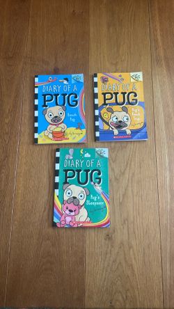 Diary of a Pug Books Children’s Kids Home School Reading Montessori Scholastics Early Beginner Reader Chapter Paperback Hardcover