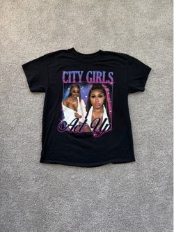 CITY GIRLS "Act Up" Vintage Style Rap Graphic Tee Size L