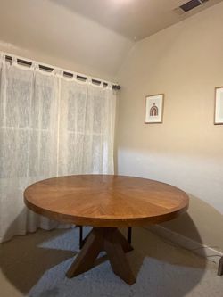 Wooden dining table