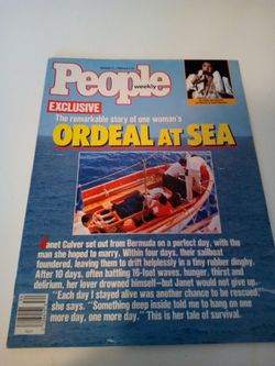 Vintage people magazine/ August 21,1989/ exclusive- the remarkable story of one woman's ordeal at sea/ a new account of Elvis's last hours