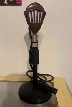 Customized Vintage Webster Dynamic Microphone Revamp MOD W/ Stand...PLZ READ!!