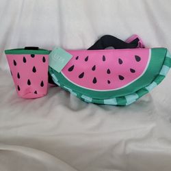 NEW NO TAGS ULTA WATERMELON 2 PIECE  FANNY PACK/KOZZIE CUP HOLDER