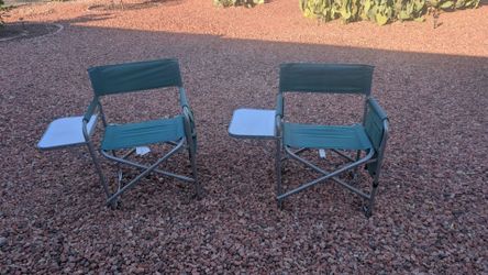 Foldable Camping Chairs w/mini tables
