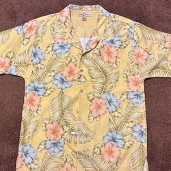 Tommy Bahama Shirts Koi Floral L XL
