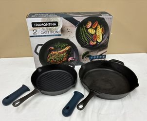Tramontina 2 Pack Pre-seasoned Cast Iron 