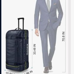 Gonex Rolling Duffle Bag with Wheels, 100L Water Repellent