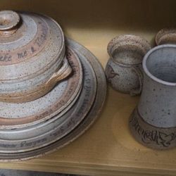 Handcrafted Mid Century Pottery