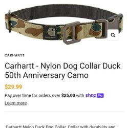 Carhartt Dog Collar Sz Med And Sz Small Leash