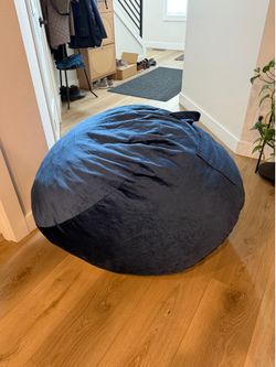 Large Navy Bean Bag chair (free)