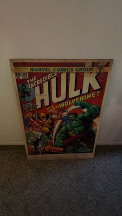 Marvel’s Hulk Wolverine Comic Poster