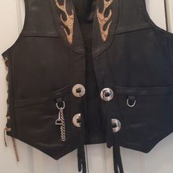 Jamin Leather Biker Vest
