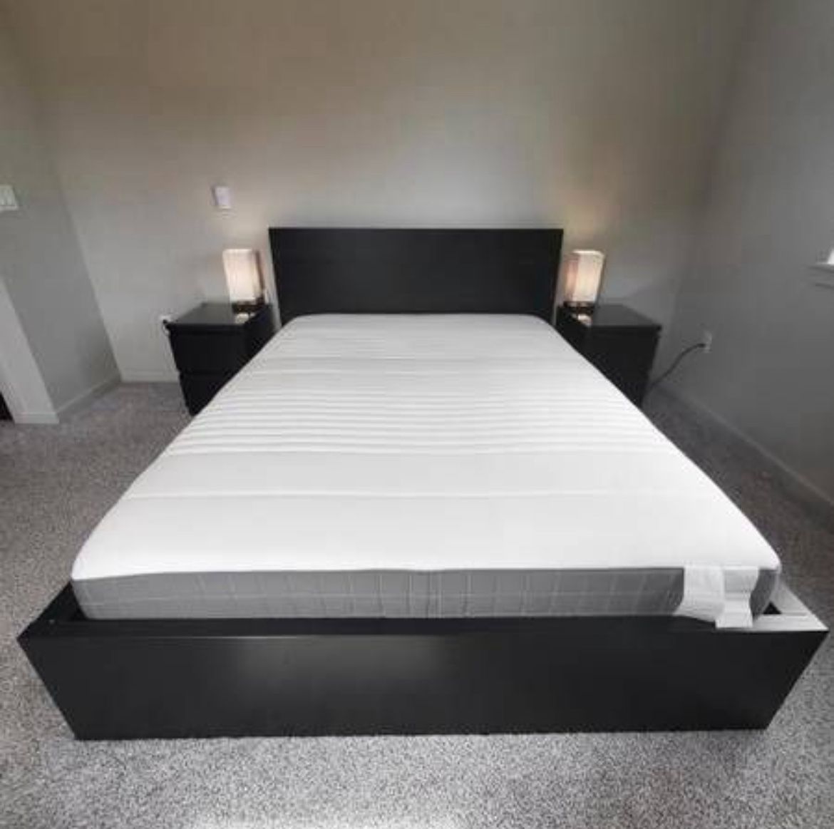 Queen IKEA Malm Bed Frame Black NO Mattress