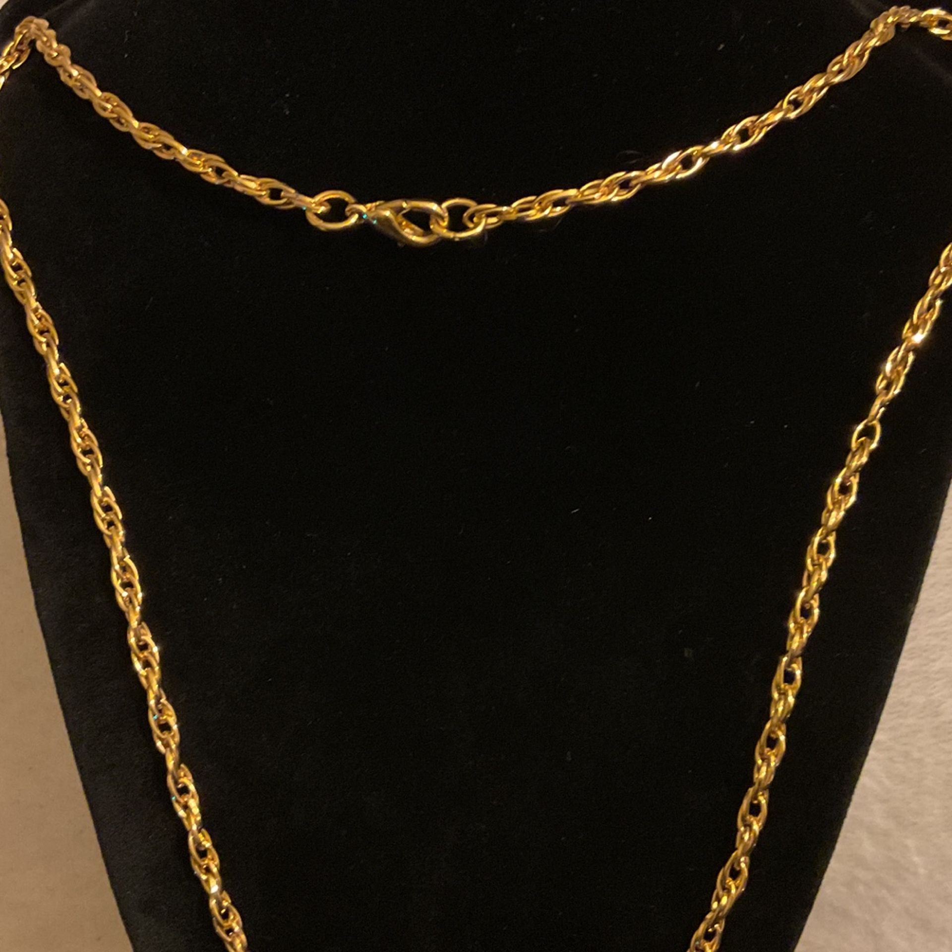 24” Gold Plated Necklace 