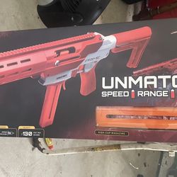 Game Face Prime Spring-Powered Foam Dart Blasters Red