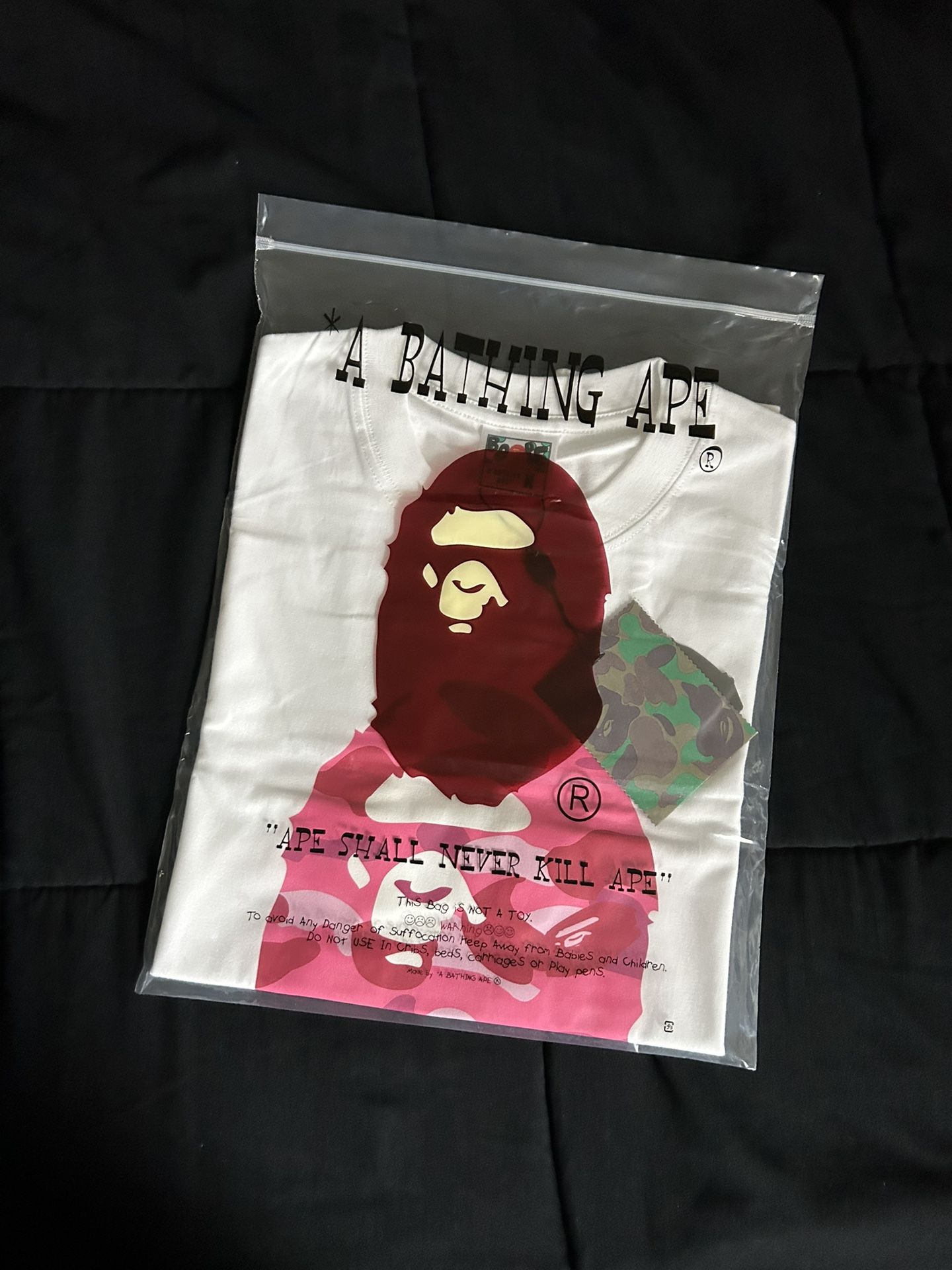 Pink Bape shirt