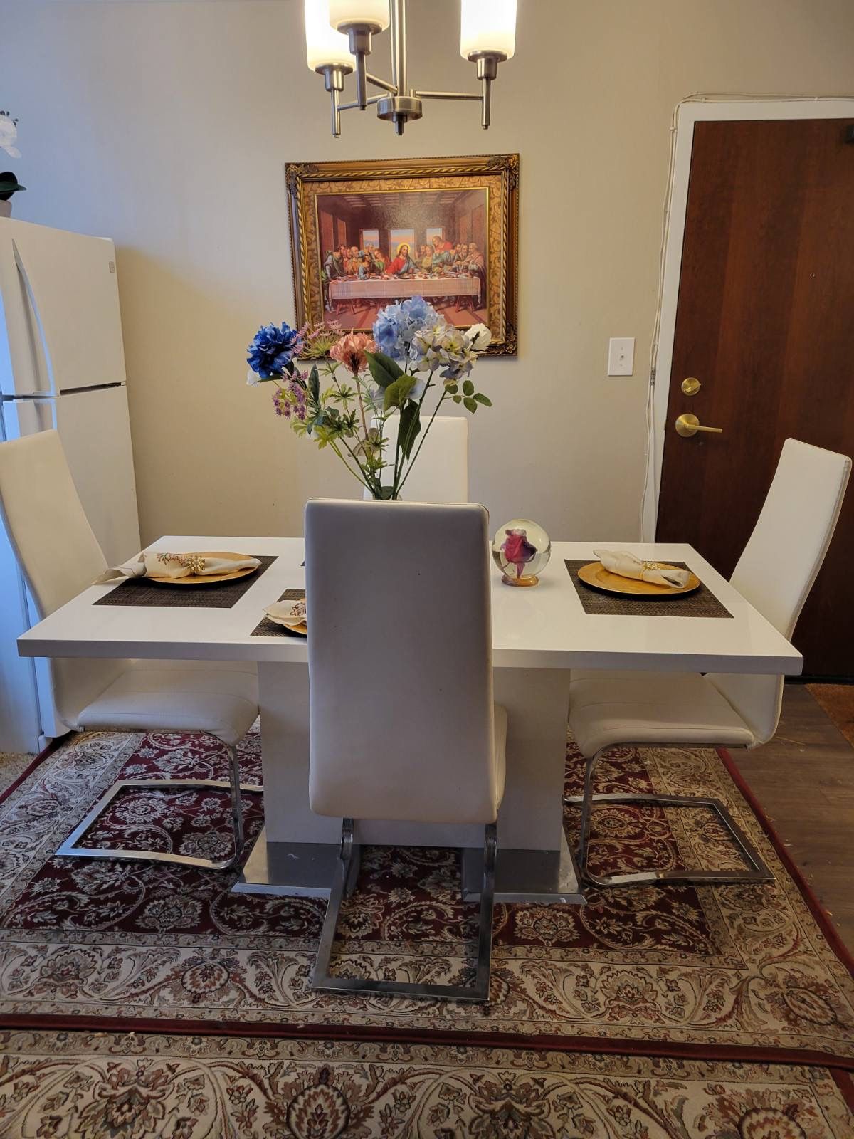 Living Room Dining Table + Chairs