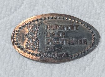 Rare 1993 Tennessee Country Bear playhouse Disneyland Pressed penny