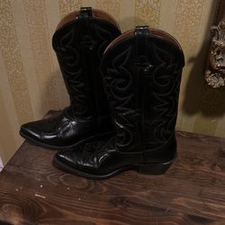 ACME Vintage Men’s Black Cowboy Boots Size 9.5