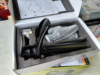 Bwe Waterfall Style Bathroom vessel Sink Faucet with drain in matte black, few available