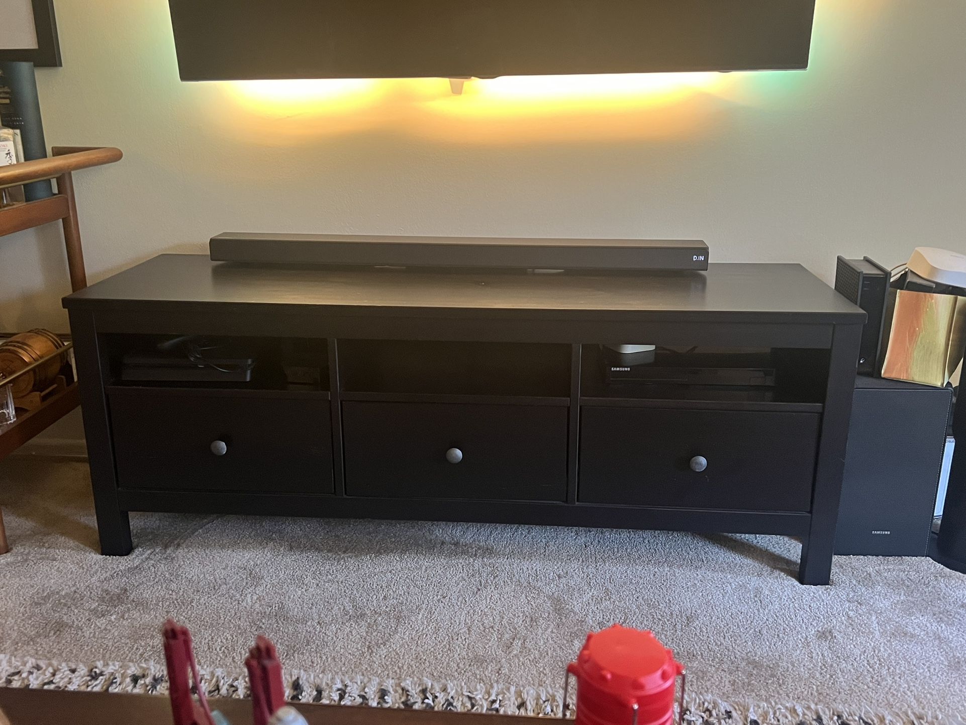 IKEA Hemnes TV Console Black/Brown