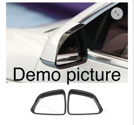 Tesla Model 3 Y Side Mirror Frame Trim ABS Rearview Mirror Rain Visor Eyebrow Cover (Pair)