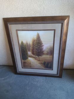 Large Framed Landscape Art Print