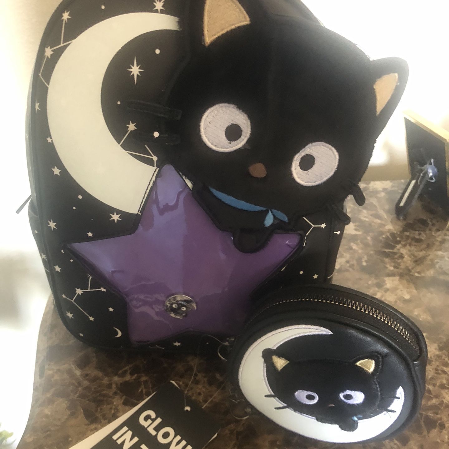 hello kitty chococat backpack (Classic Cool Series) backpack features a sturdy top handle Sanrio Hello Kitty Chococat Backpack