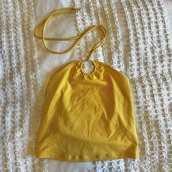 Brand New Abercrombie Yellow Halter Top