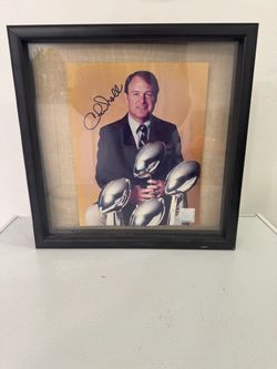 CHUCK NOLL AUTOGRAPHED PHOTO PITTSBURGH STEELERS SUPER BOWL
