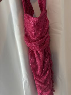 Hot pink Sequin Dress