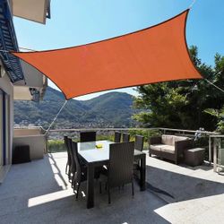 New In Box 10x13 Feet Sun Shade Rectangle Tan Or Terracotta Color 