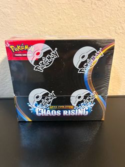 Pokemon Mega Evolution Chaos Rising Booster Box Display