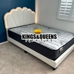 New Queen Bed Frame With Matress 
