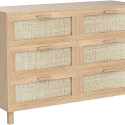 6 drawers storage bedroom dresser