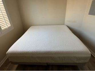 King Size Mattress, Box Springs and Metal Bed Frame