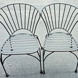 Wrought Iron Chairs (set of 2)