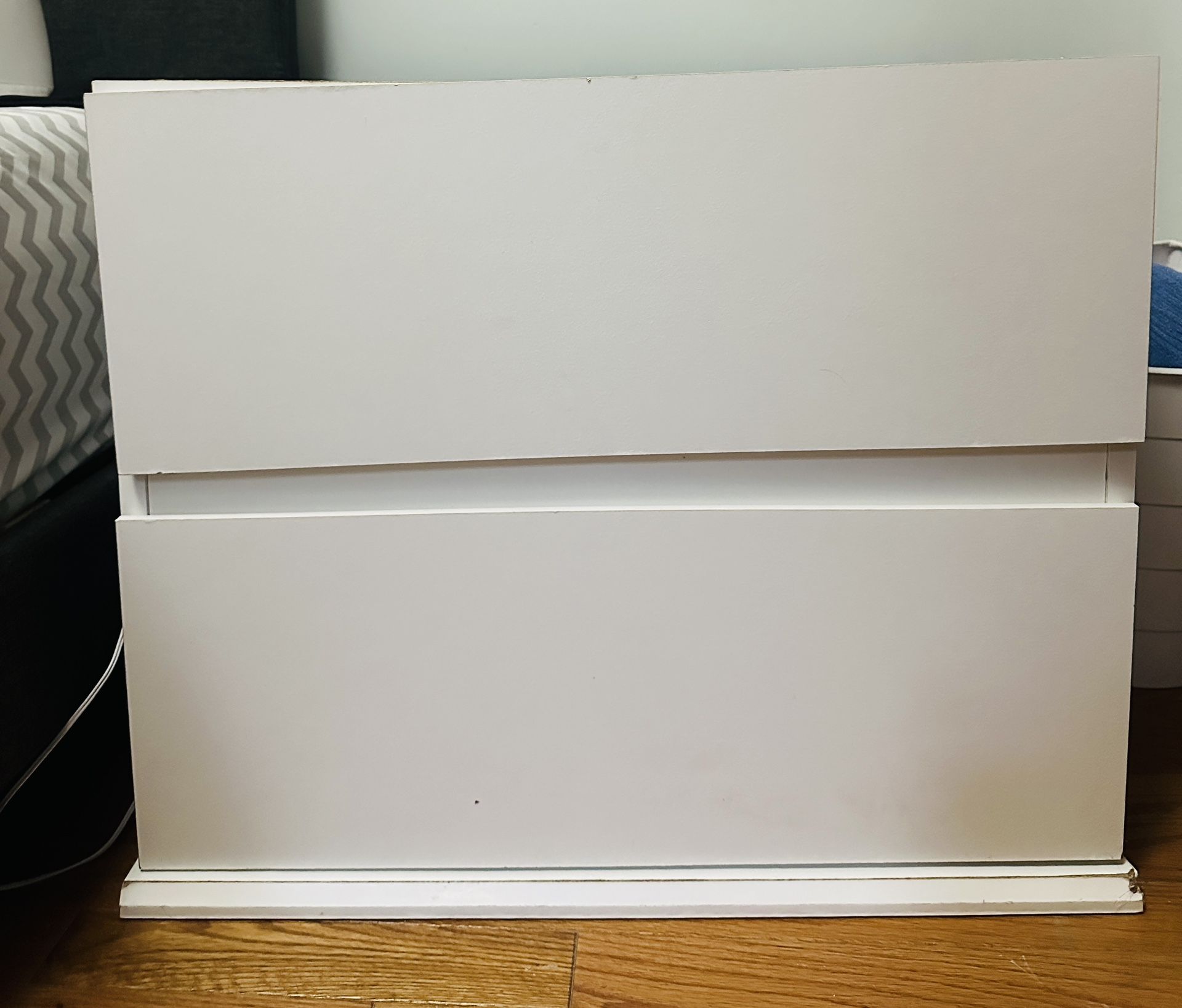 White 2-Drawer Nightstand / Small Dresser – $20