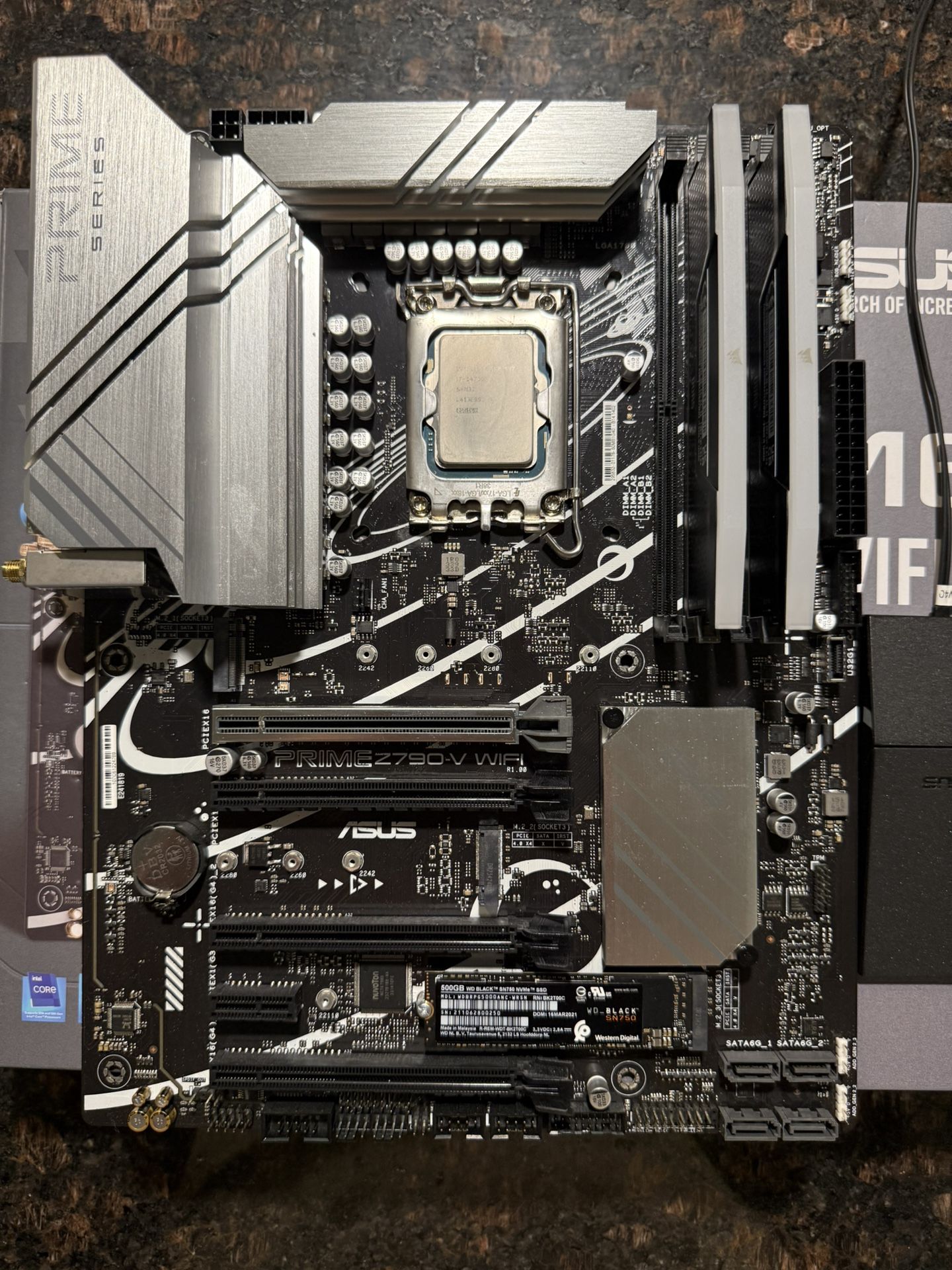 i7-14700f & Prime Z790-V Wifi & DDR5 32GB Ram & 500GB NVMe
