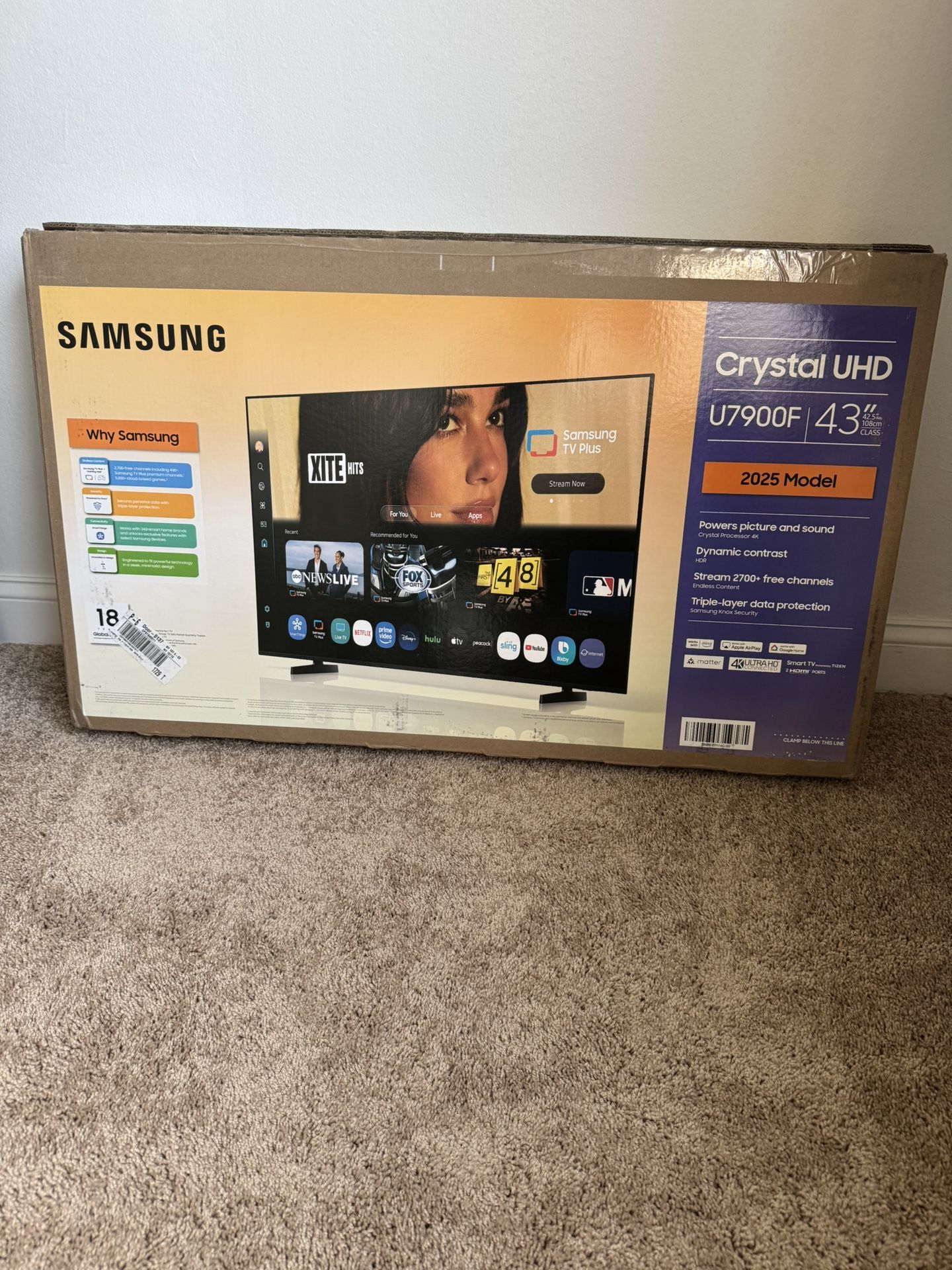 SAMSUNG 43 “ TV Unopened
